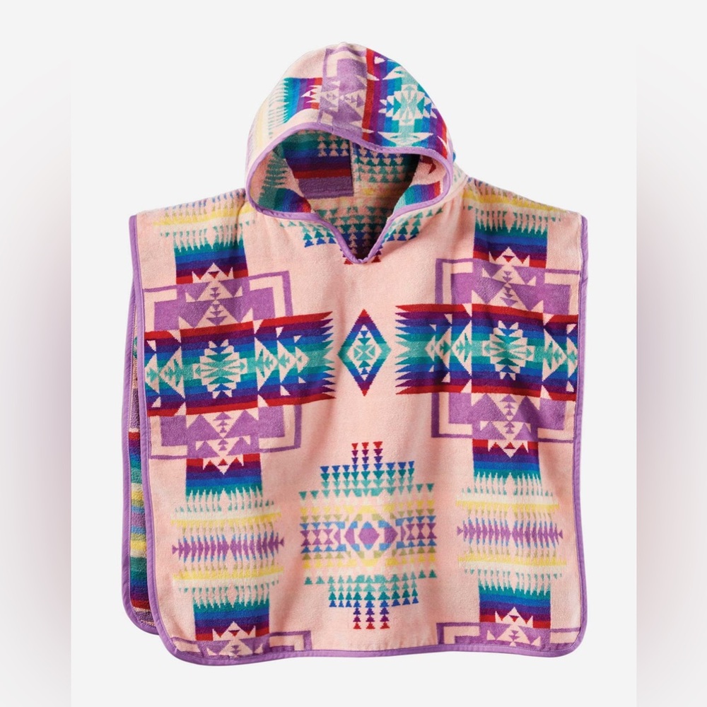 Pendleton Chief Joseph Hooded Towel Kids Poncho